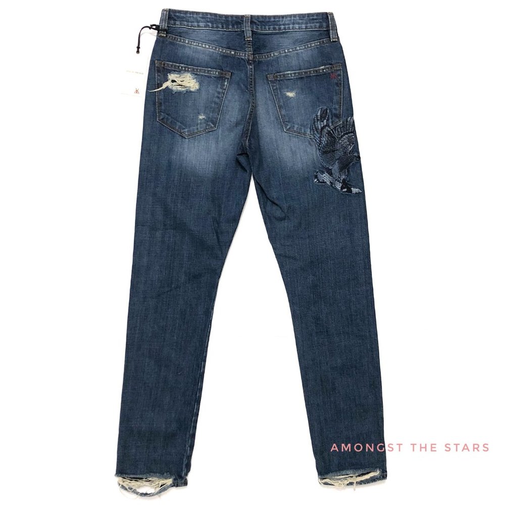 Miss Me Vintage Eagle Embroidered Boyfriend Jeans - Picture 9 of 12